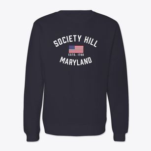 Society Hill Maryland Patriot Crewneck Sweatshirt