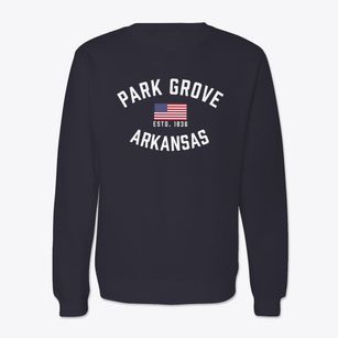 Park Grove Arkansas Patriot Crewneck Sweatshirt