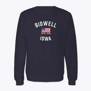 Bidwell Iowa Patriot Crewneck Sweatshirt