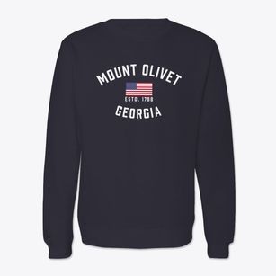 Mount Olivet Georgia Patriot Crewneck Sweatshirt