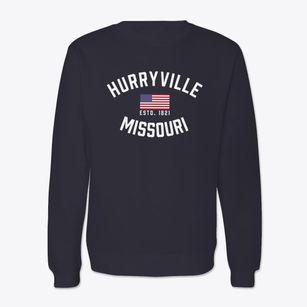 Hurryville Missouri Patriot Crewneck Sweatshirt
