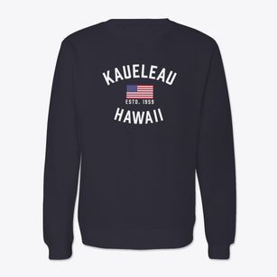 Kaueleau Hawaii Patriot Crewneck Sweatshirt