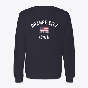 Orange City Iowa Patriot Crewneck Sweatshirt