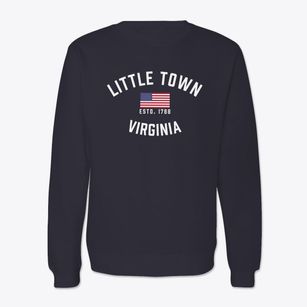 Little Town Virginia Patriot Crewneck Sweatshirt