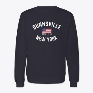 Dunnsville New York Patriot Crewneck Sweatshirt