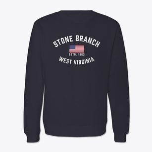 Stone Branch West Virginia Patriot Crewneck Sweatshirt