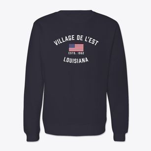 Village De L'est Louisiana Patriot Crewneck Sweatshirt
