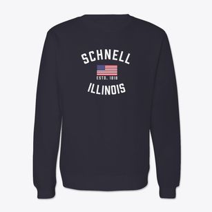 Schnell Illinois Patriot Crewneck Sweatshirt