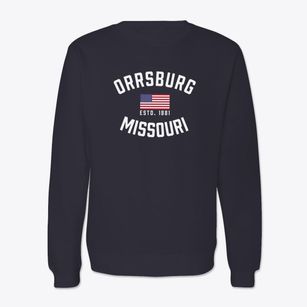 Orrsburg Missouri Patriot Crewneck Sweatshirt