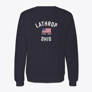 Lathrop Ohio Patriot Crewneck Sweatshirt