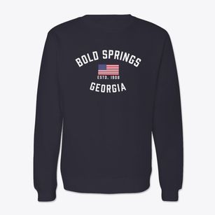 Bold Springs Georgia Patriot Crewneck Sweatshirt