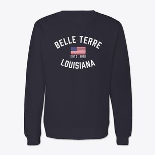 Belle Terre Louisiana Patriot Crewneck Sweatshirt