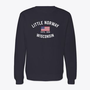 Little Norway Wisconsin Patriot Crewneck Sweatshirt