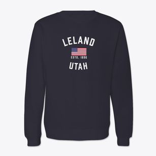 Leland Utah Patriot Crewneck Sweatshirt