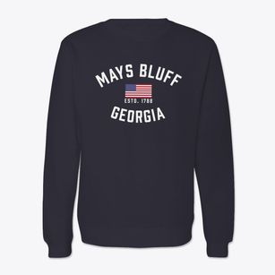 Mays Bluff Georgia Patriot Crewneck Sweatshirt