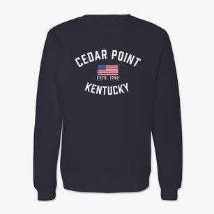 Cedar Point Kentucky Patriot Crewneck Sweatshirt