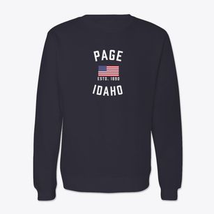 Page Idaho Patriot Crewneck Sweatshirt