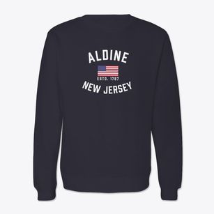 Aldine New Jersey Patriot Crewneck Sweatshirt