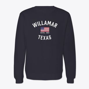 Willamar Texas Patriot Crewneck Sweatshirt
