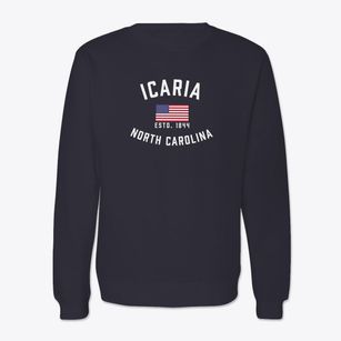 Icaria North Carolina Patriot Crewneck Sweatshirt