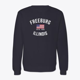 Freeburg Illinois Patriot Crewneck Sweatshirt