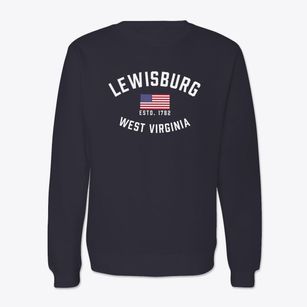 Lewisburg West Virginia Patriot Crewneck Sweatshirt