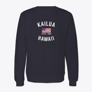 Kailua Hawaii Patriot Crewneck Sweatshirt
