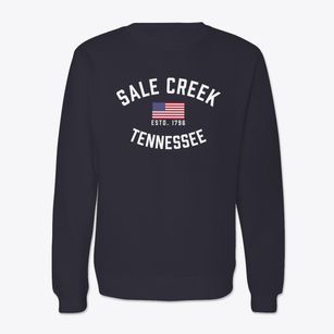 Sale Creek Tennessee Patriot Crewneck Sweatshirt