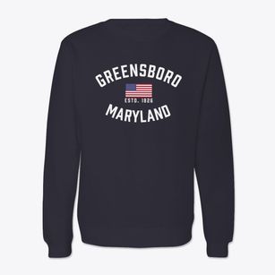 Greensboro Maryland Patriot Crewneck Sweatshirt