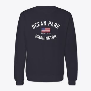 Ocean Park Washington Patriot Crewneck Sweatshirt