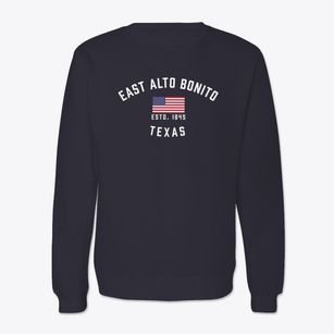 East Alto Bonito Texas Patriot Crewneck Sweatshirt