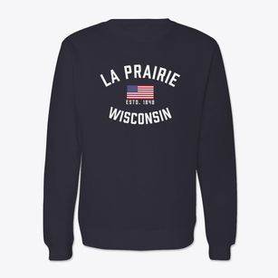 La Prairie Wisconsin Patriot Crewneck Sweatshirt