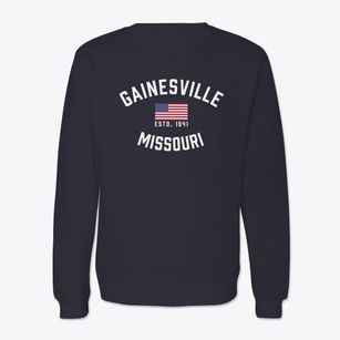 Gainesville Missouri Patriot Crewneck Sweatshirt