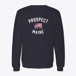 Prospect Maine Patriot Crewneck Sweatshirt