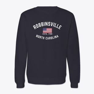 Robbinsville North Carolina Patriot Crewneck Sweatshirt