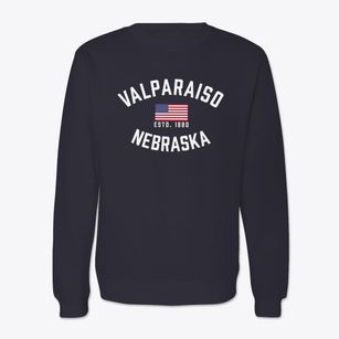 Valparaiso Nebraska Patriot Crewneck Sweatshirt