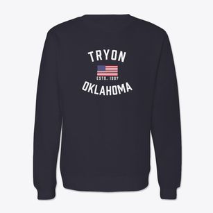 Tryon Oklahoma Patriot Crewneck Sweatshirt
