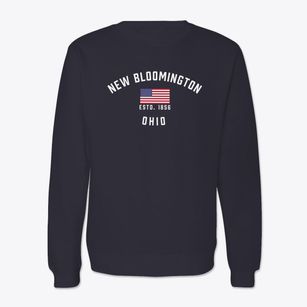 New Bloomington Ohio Patriot Crewneck Sweatshirt