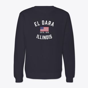 El Dara Illinois Patriot Crewneck Sweatshirt