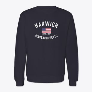 Harwich Massachusetts Patriot Crewneck Sweatshirt