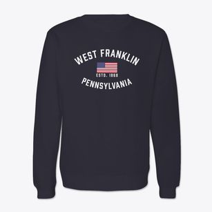 West Franklin Pennsylvania Patriot Crewneck Sweatshirt