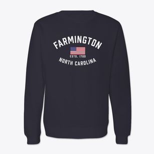 Farmington North Carolina Patriot Crewneck Sweatshirt