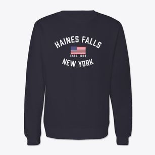 Haines Falls New York Patriot Crewneck Sweatshirt