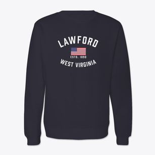 Lawford West Virginia Patriot Crewneck Sweatshirt