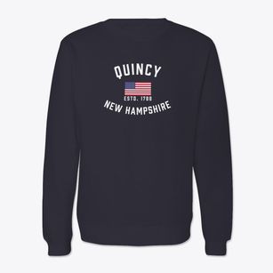 Quincy New Hampshire Patriot Crewneck Sweatshirt