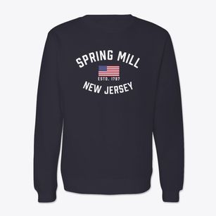 Spring Mill New Jersey Patriot Crewneck Sweatshirt