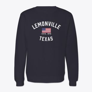 Lemonville Texas Patriot Crewneck Sweatshirt