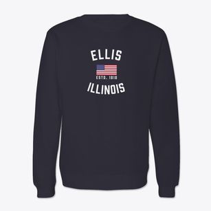 Ellis Illinois Patriot Crewneck Sweatshirt