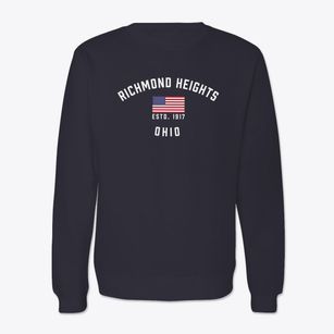 Richmond Heights Ohio Patriot Crewneck Sweatshirt