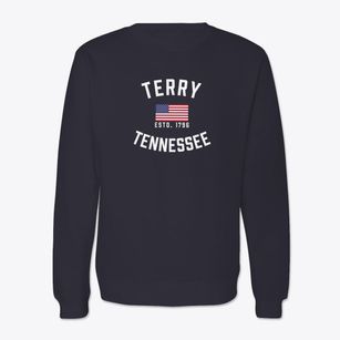Terry Tennessee Patriot Crewneck Sweatshirt